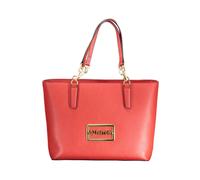 Red Polyethylene Handbag with Shoulder Straps, female, Valentino by Mario Valentino, Shopping Bags, Red, ONE SIZE, Bags ONE SIZE
