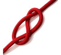 Red Polypropylene Rope, Solid Braided Poly Rope Cord Twine for Boat Yacht Dock Line Camping Washing Line (6 mm x 20 metres / 65.6 ft)