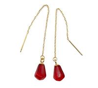 Red Pomegranate Seed Jewelry, Stainless Steel Resin, No Gemstone