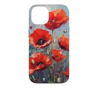 Red Poppies Flowers In A Field Case for iPhone 14