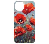 Red Poppies Flowers In A Field Case for iPhone 14 Plus