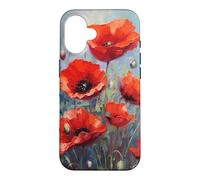 Red Poppies Flowers In A Field Case for iPhone 16