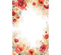 Red Poppies Watercolor Garden Journal: An Elegant Floral Aesthetic Notebook for Creative Writing, Gratitude, and Personal Reflection