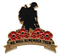 Red Poppy Badges Pins Brooch Remembrance Day Decorations We will remember them Veterans Memorial