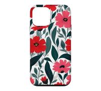 Red Poppy Botanical Bold Flowers Floral Case for iPhone 12 mini