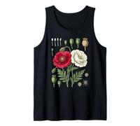 Red Poppy Botanical Poppies Red Poppy Tank Top
