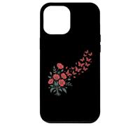 Red Poppy Butterfly Flower Gardening Floral Case for iPhone 12 Pro Max