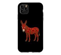 Red Poppy Donkey Flower Gardening Floral Case for iPhone 11 Pro Max