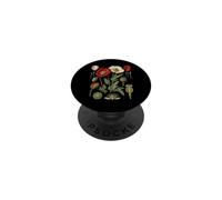 Red Poppy Floral Anatomy Botany Study Capsule Parts PopSockets Adhesive PopGrip