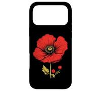 Red Poppy Flower Plant Gardening Floral Case for iPhone 17 Pro Max
