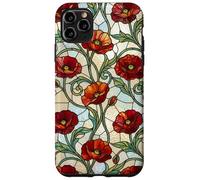 Red Poppy Flower Vintage Wildflower Botanical Floral Case for iPhone 11 Pro Max