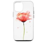 Red Poppy Flower Watercolor Case for iPhone 12/12 Pro