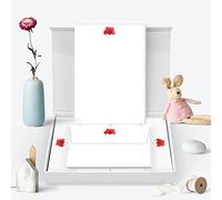 Red Poppy Me Loovely Letter Writing Paper and Envelopes Set A5 Size Papers Stationery Supplies | Christmas Gifts(20 Letters & 20 Envelopes in Custom Gift Box)