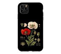 Red Poppy Morphology Botanical Flower Capsule Plate Case for iPhone 11 Pro Max