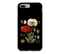 Red Poppy Morphology Botanical Flower Capsule Plate Case for iPhone 7 Plus/8 Plus