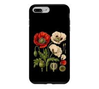 Red Poppy Plant Morphology Botanical Capsule Plate Case for iPhone 7 Plus/8 Plus