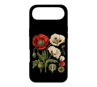 Red Poppy Plant Morphology Botanical Capsule Plate Case for iPhone Air