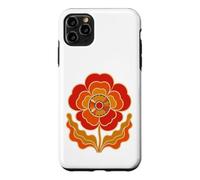 Red Poppy Retro Groovy Flower 70s Case for iPhone 11 Pro Max