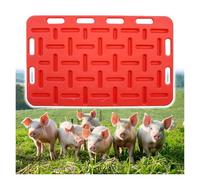 Red Portable Livestock Sorting Panels Sturdy Animal Guide Boards for Cattle Hogs Sheep Goats Lightweight and Easy to Carry (30.3x18.5 in)