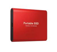 (Red) Portable SSD 1TB External Hard Drive High-speed Mobile Solid State Drive External Storage