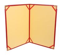 Red Portfolio Folder Paper Organizer for Documents, Notes and Cards | Paper Organiser, Iron Fittings, Recipe Notes and Business Use, Friend