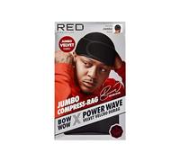Red Premium Bow Wow Power Wave Compression Durag, Black, Charcoal Gray, Black/Blue