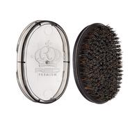 Red Premium Pocket Wave Bow Wow Curved Palm Brush Medium Bristles