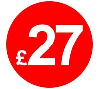 £ Red Price Stickers - 20mm, £27, 80