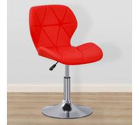 (Red PU) Charles Jacobs Small Swivel Chair | Home Office Furniture