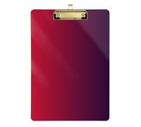 Red Purple Gradient MD Pocket Nursing Clipboard Waterproof for Nurses Home Contractor Size 9 x 12