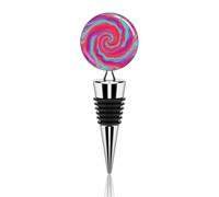 Red - Purple Vortex Wine Stoppers Reusable Wine Bottle Stopper Decorative Champagne Stoppers Silicone Beverage Bottle Sealer Keep Fresh, Leakproof Wines Saver for Bar Party Decor