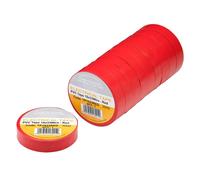 Draper PVC Electrical Insulation Tape Pack of 10 Red 19mm 33m