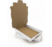 Red Rainbow A6 (C6) Corrugated PIP Large Letter Box Suitable for Royal Mail LL White - 11.2x16.3x2 cm - 112x163x20 mm (PACK OF 50)