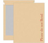 Red Rainbow Brown/Manilla Hard Board Back Pocket Peel & Seal Do Not Bend Envelopes for Office, Home, Business and Confidential documents envelopes (Pack of 20, A6/C6-162x114 mm)