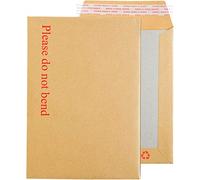 Red Rainbow Brown/Manilla Hard Board Back Pocket Peel & Seal Do Not Bend Envelopes for Office, Home, Business and Confidential documents envelopes (Pack of 200, A6/C6-162x114 mm)
