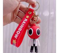 (Red) Rainbow Friends Roblox Purpletoy Keychain Pendant Figure The Gift Scientist Xmas