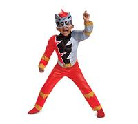 Red Ranger Muscle Costume for Toddlers, Power Rangers Dino Fury, Large (4-6)