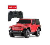 (red) RASTAR Jeep Rubicon RC Car 1:24 scale Remote control car model is available for collection of children