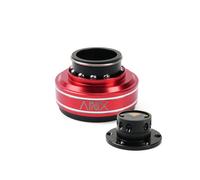 (Red) RASTP-70MM 6 Hole Racing Simulator Game Steering Wheel Quick Release Hub Adapter For MOZA Simagic M10 A/Mini Euro Truck QR040