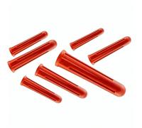 Red Raw Plugs 30mm House Wall Plugs Heavy Duty Raw Plugs for fastenings in Concrete, Bricks, Gypsum plasterboard, chipboard Without Screws 60 Pack