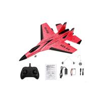(Red) Realistic SU-35 Fighter EPP Foam Plane for Children Easy Flying Anti-crash Remote Control Aircraft for