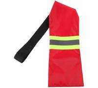 Red Reflective Kayak Safety Flag for Trailer Transport Oxford Cloth | Strap Mounting, Stable Fit for Boats and Truck Loads, Bright Red Warning Marker with Water Resistant Use