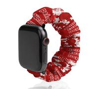 RED Remember Everyone Deployed Scrunchies Watch Band Compatible with IWacth Series Replacement Strap 42mm/44mm