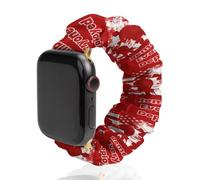 RED Remember Everyone Deployed Scrunchies Watch Band Compatible with IWacth Series Replacement Strap 38mm/40mm