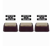 Red Replacement Foil Head Blade Cutter ，Compatible For WAHL， 5 Star Finale Shaver #8061 8164 Replacement Accessories 7043-100(3Pack)