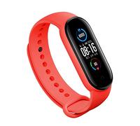 Red Replacement Straps Compatible with Amazfit Band 5 Strap/ Xiaomi Mi Band 6/ Xiaomi Mi Band 5 Wristbands for Men Women, Soft Silicone Colourful Watch Bands Accessories for Mi Band 6 Amazfit 5