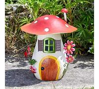 Red Resin Fairy House 29cm (Red Top Condo) Marco Paul Multi One Size