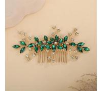 Red Rhinestone Bridal Hair Comb Wedding Accessories Jewelry Bride Hair Piece Blue Party Tiaras 18 EN8
