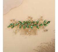 Red Rhinestone Bridal Hair Comb Wedding Accessories Jewelry Bride Hair Piece Blue Party Tiaras EN8