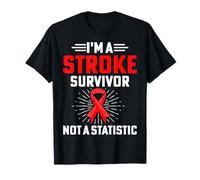Red Ribbon Awareness - I'm A Stroke Survivor Not A Statistic T-Shirt
